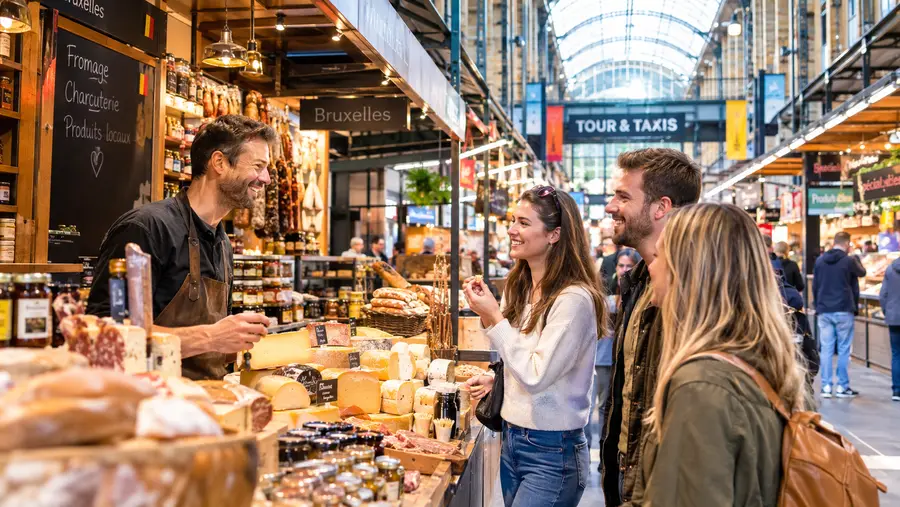 Brüsseler Food-Markt-Touren: Tour & Taxis